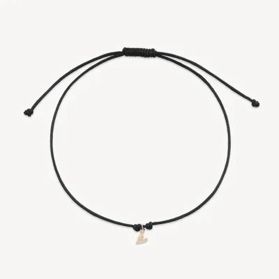 The Deep Love Contemplation Cord Bracelet - Black