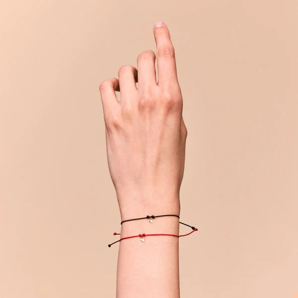 The Deep Love Contemplation Cord Bracelet - Black