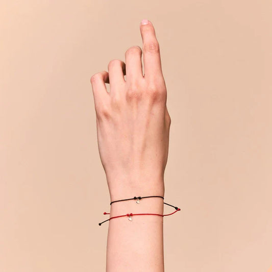 The Deep Love Contemplation Cord Bracelet - Black