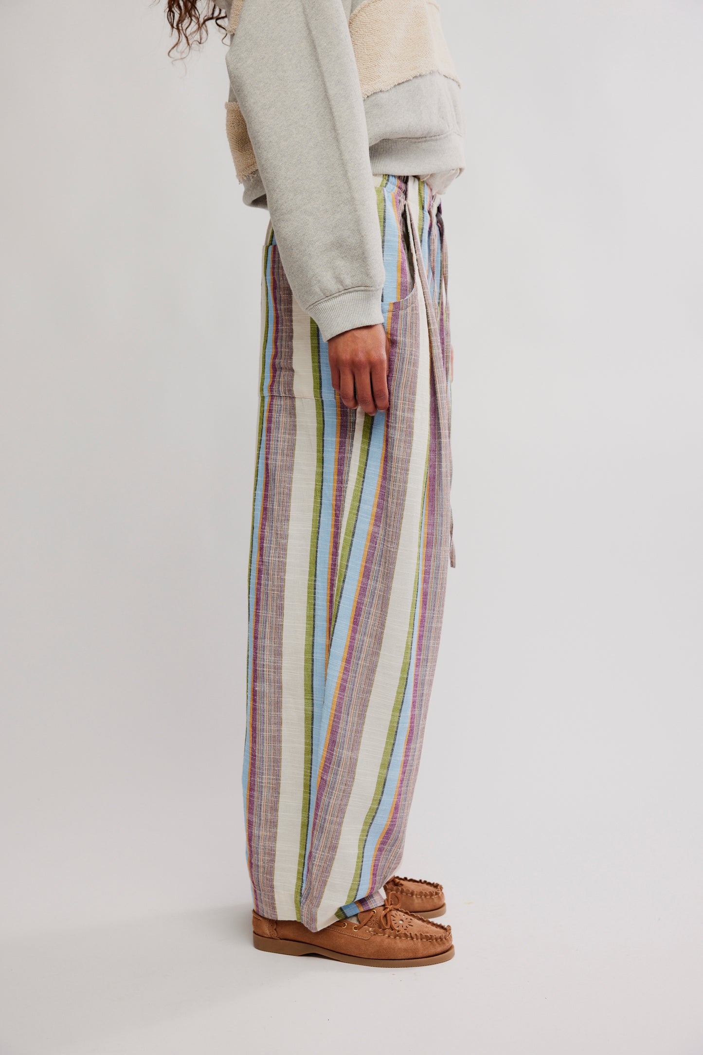 Chambers Laidback Stripe Pant - Ivory Combo