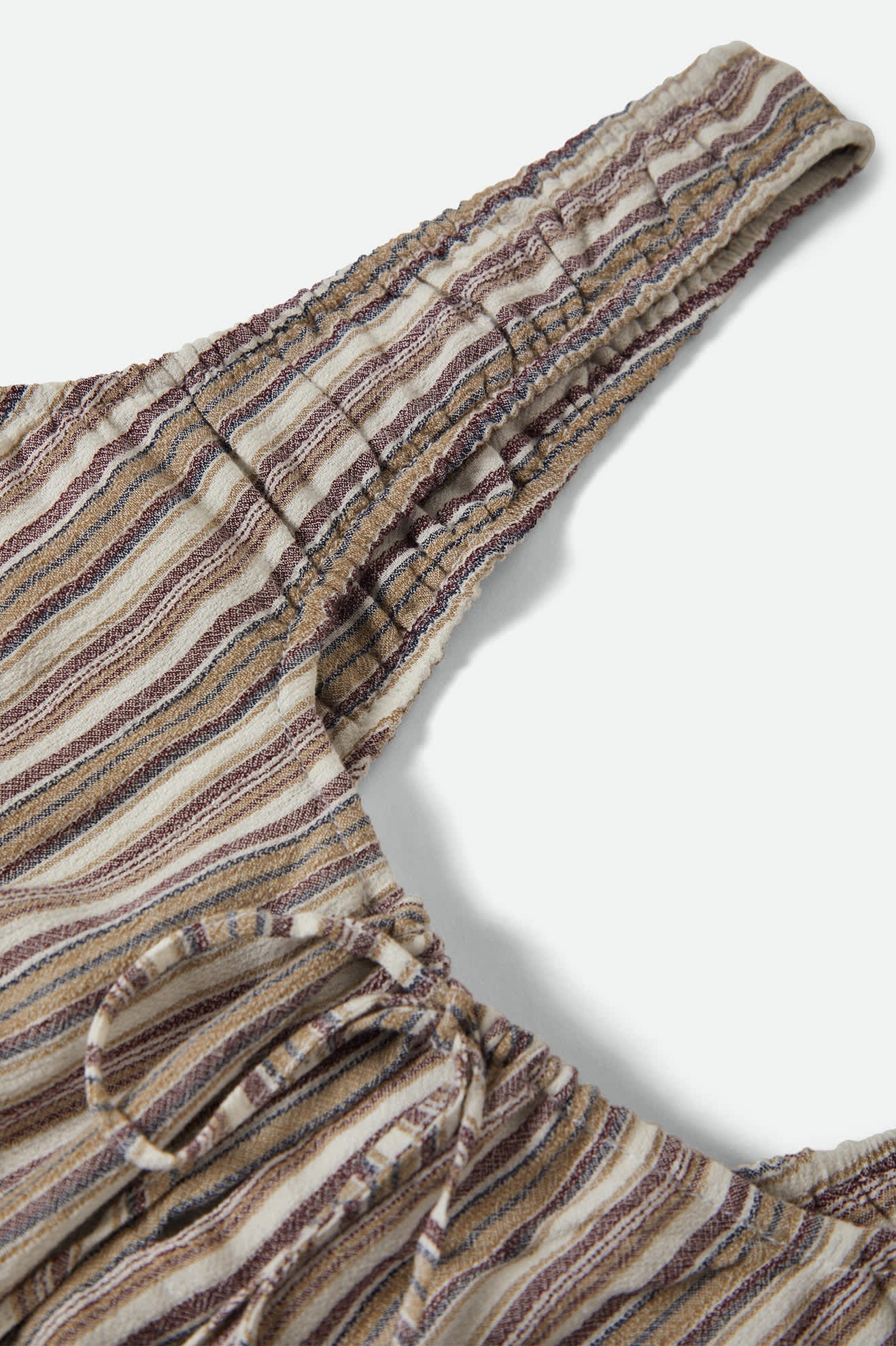 Abigail Tie Top - Robust Red Stripe
