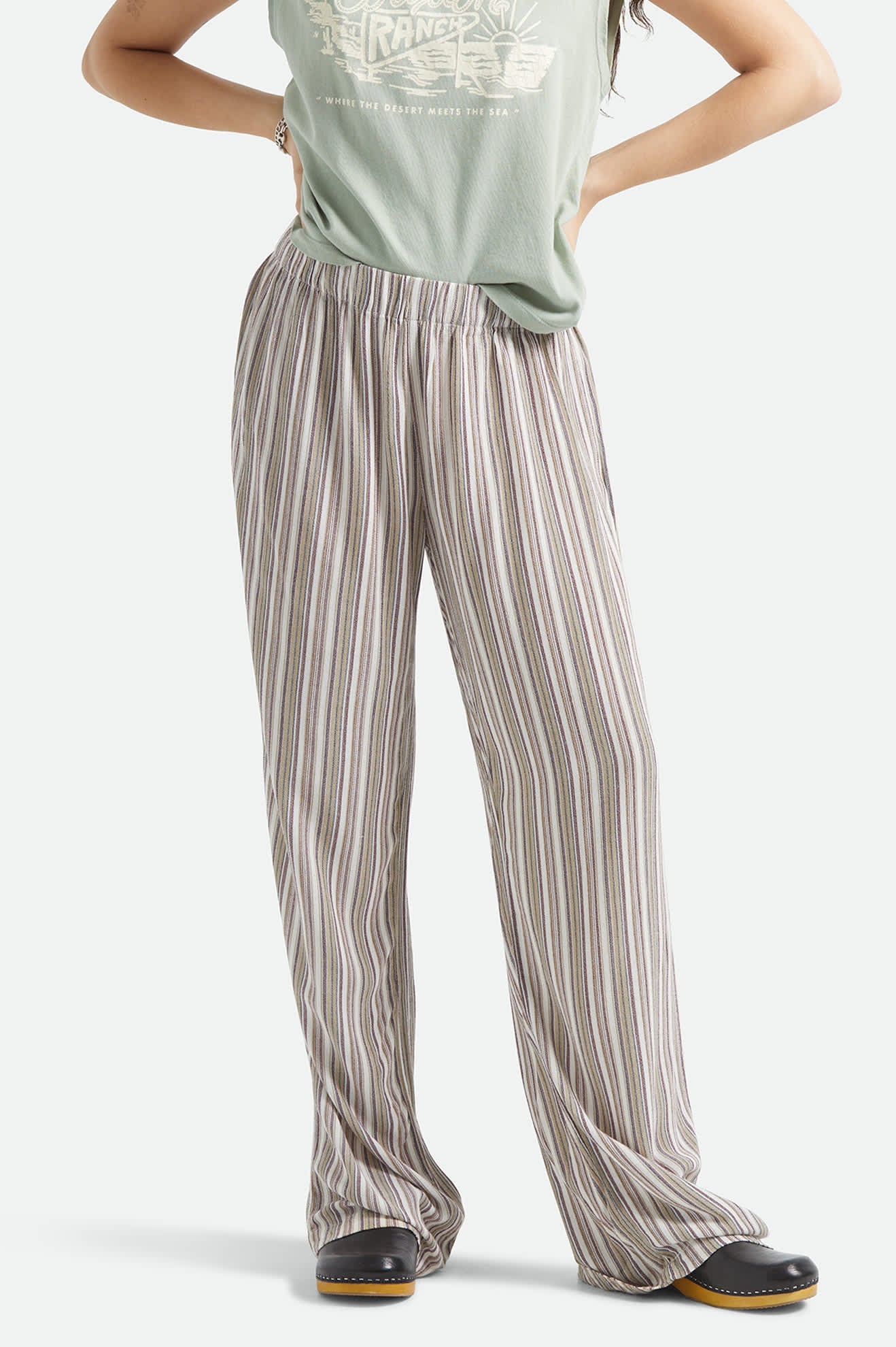 Alley Lounge Pant - Robust Red Stripe