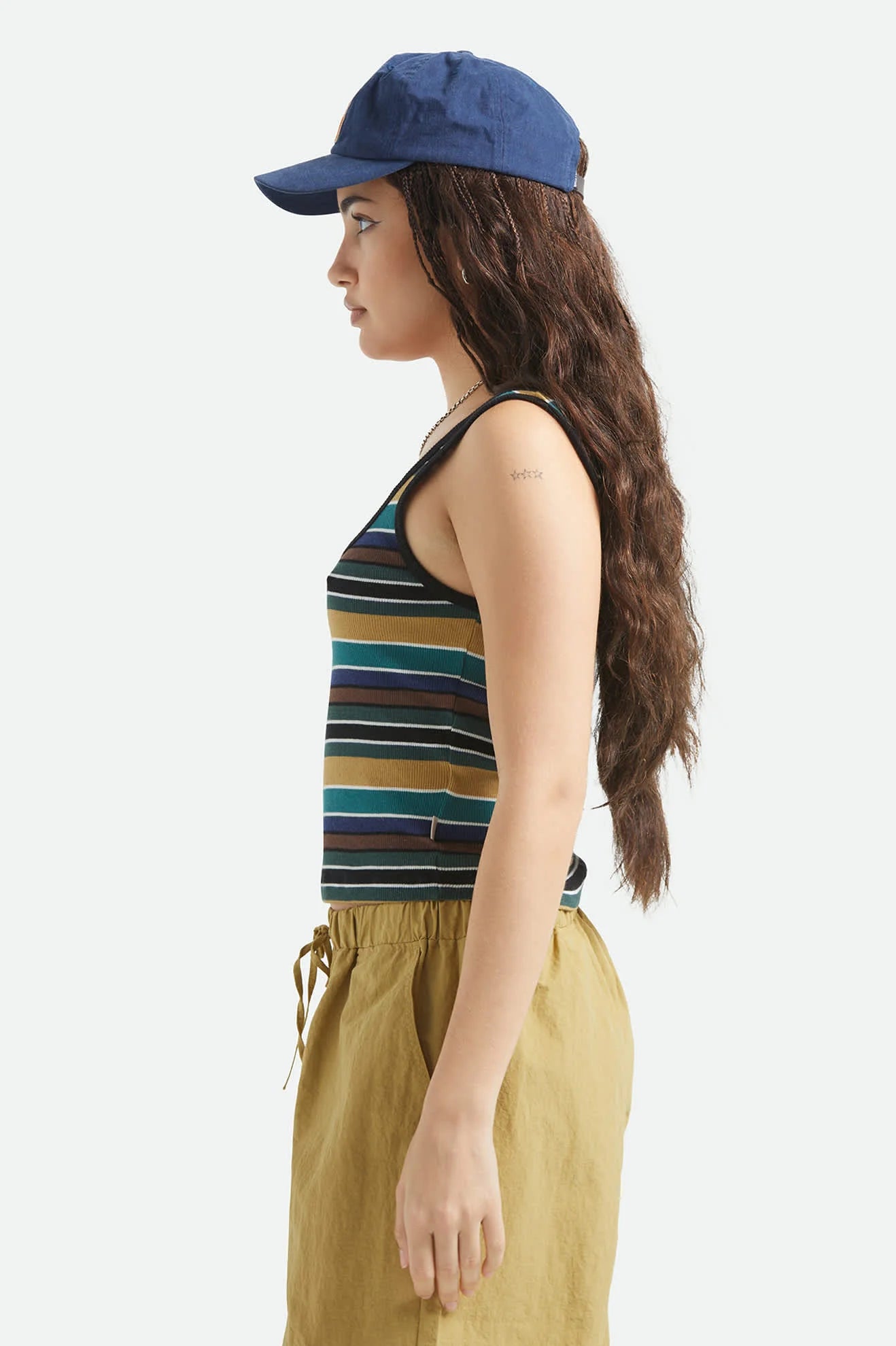 Ringer Tank - Multi Retro Stripe