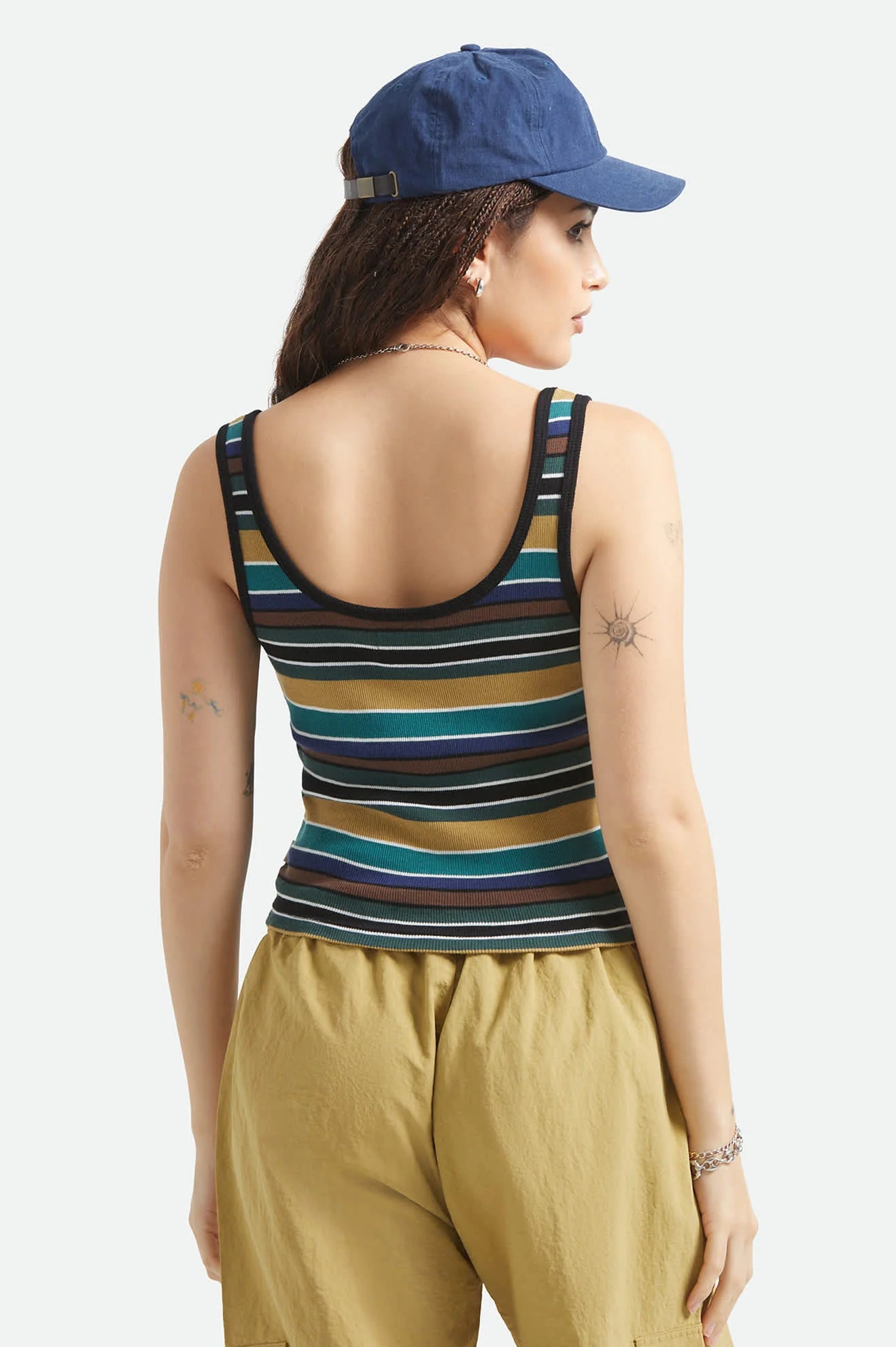 Ringer Tank - Multi Retro Stripe