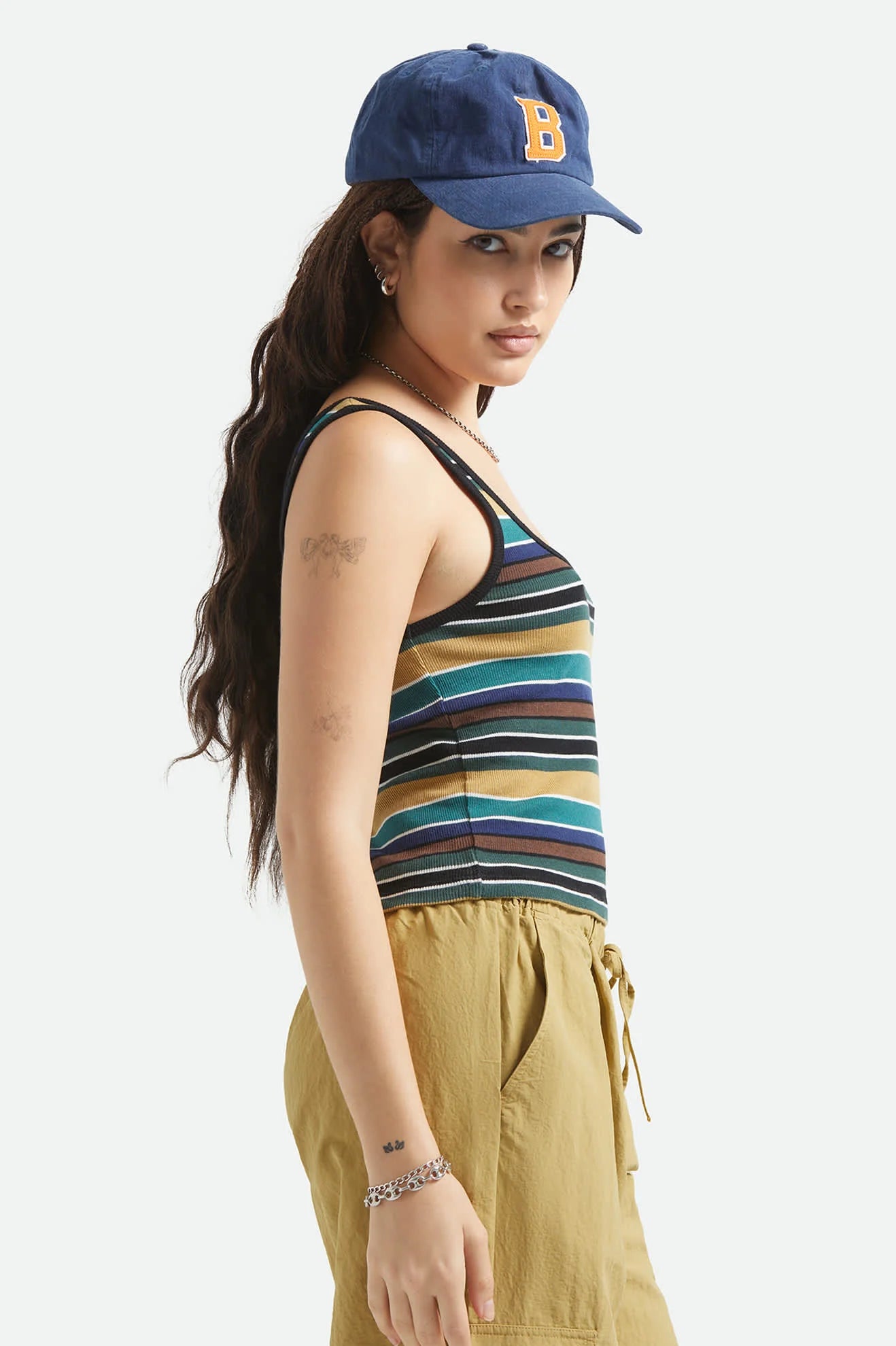Ringer Tank - Multi Retro Stripe
