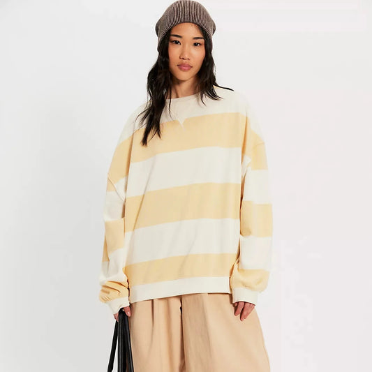 Classic Striped Oversized - Apricot