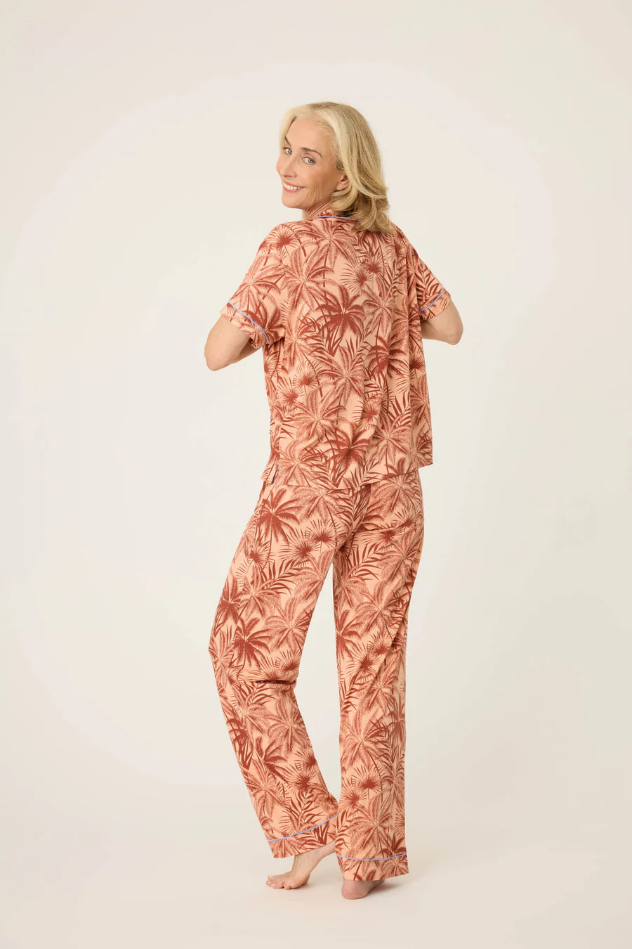 Whimsy Palm PJ Set - Amber
