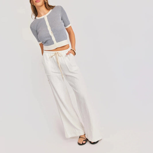 Lilah Wide Leg Pants - White
