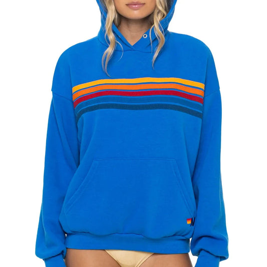 5 Stripe Pullover Relaxed - Ocean