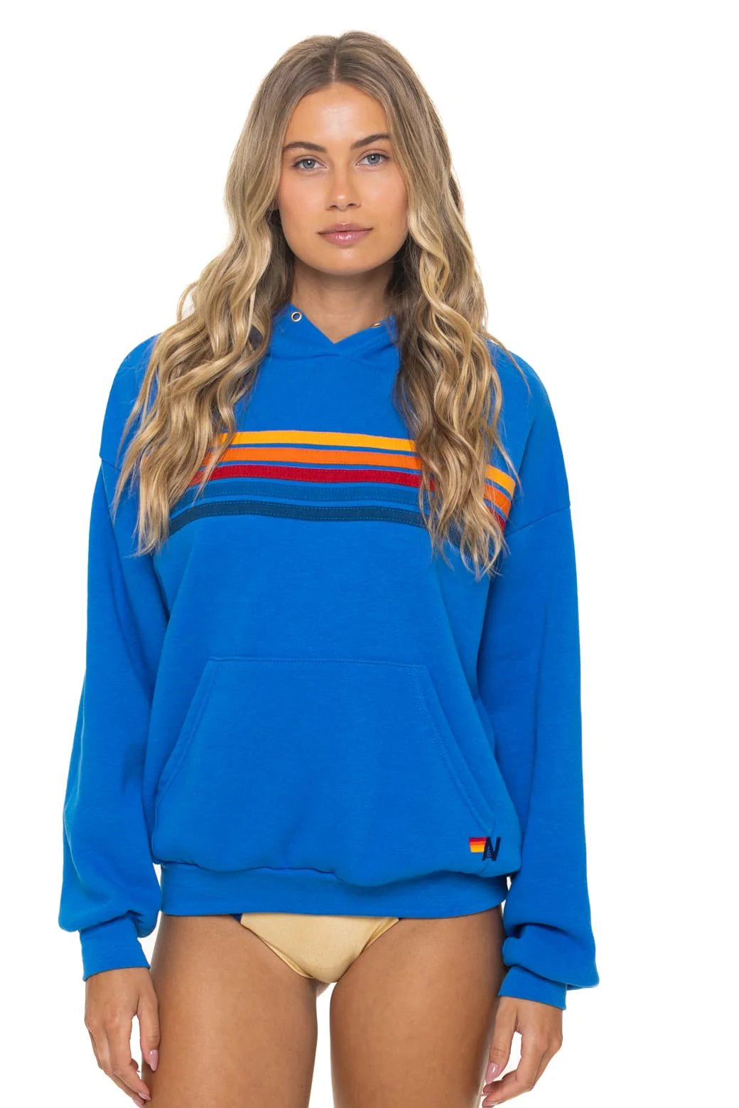 5 Stripe Pullover Relaxed - Ocean