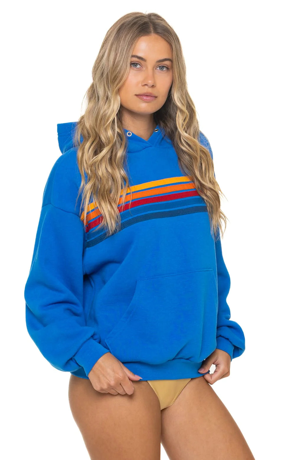 5 Stripe Pullover Relaxed - Ocean