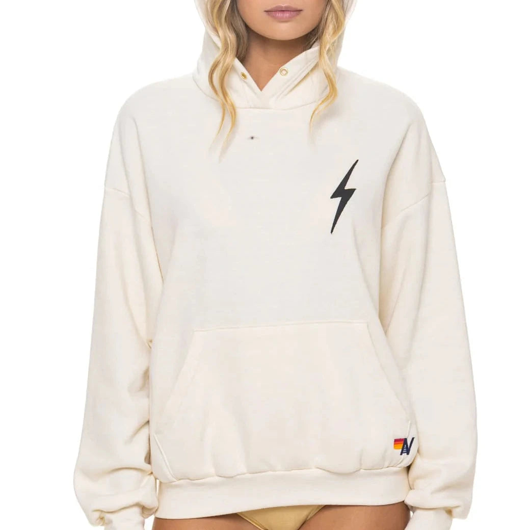 Bolt Stitch Hoodie Relaxed - Vintage White