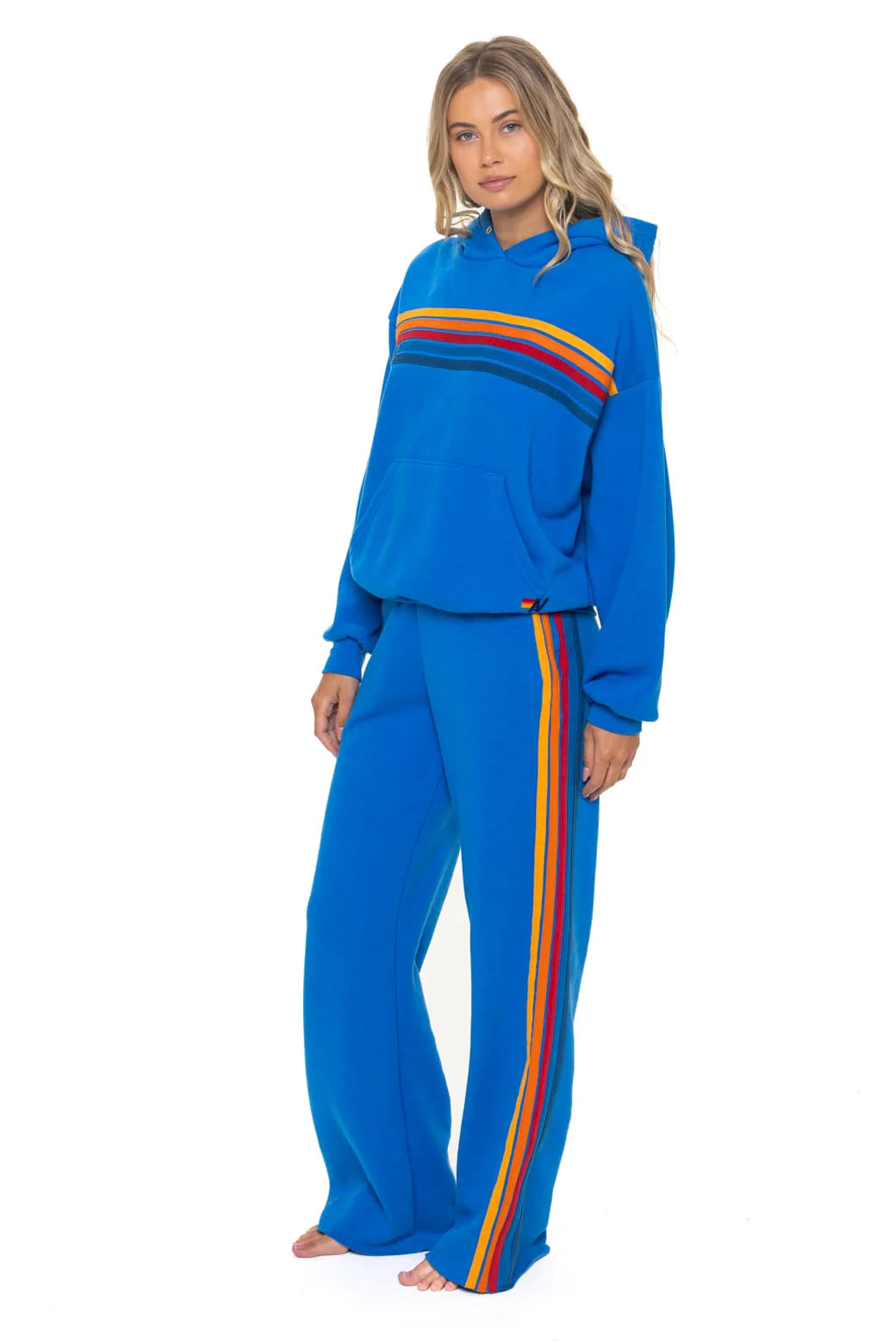 Wide Leg 5 Stripe - Ocean