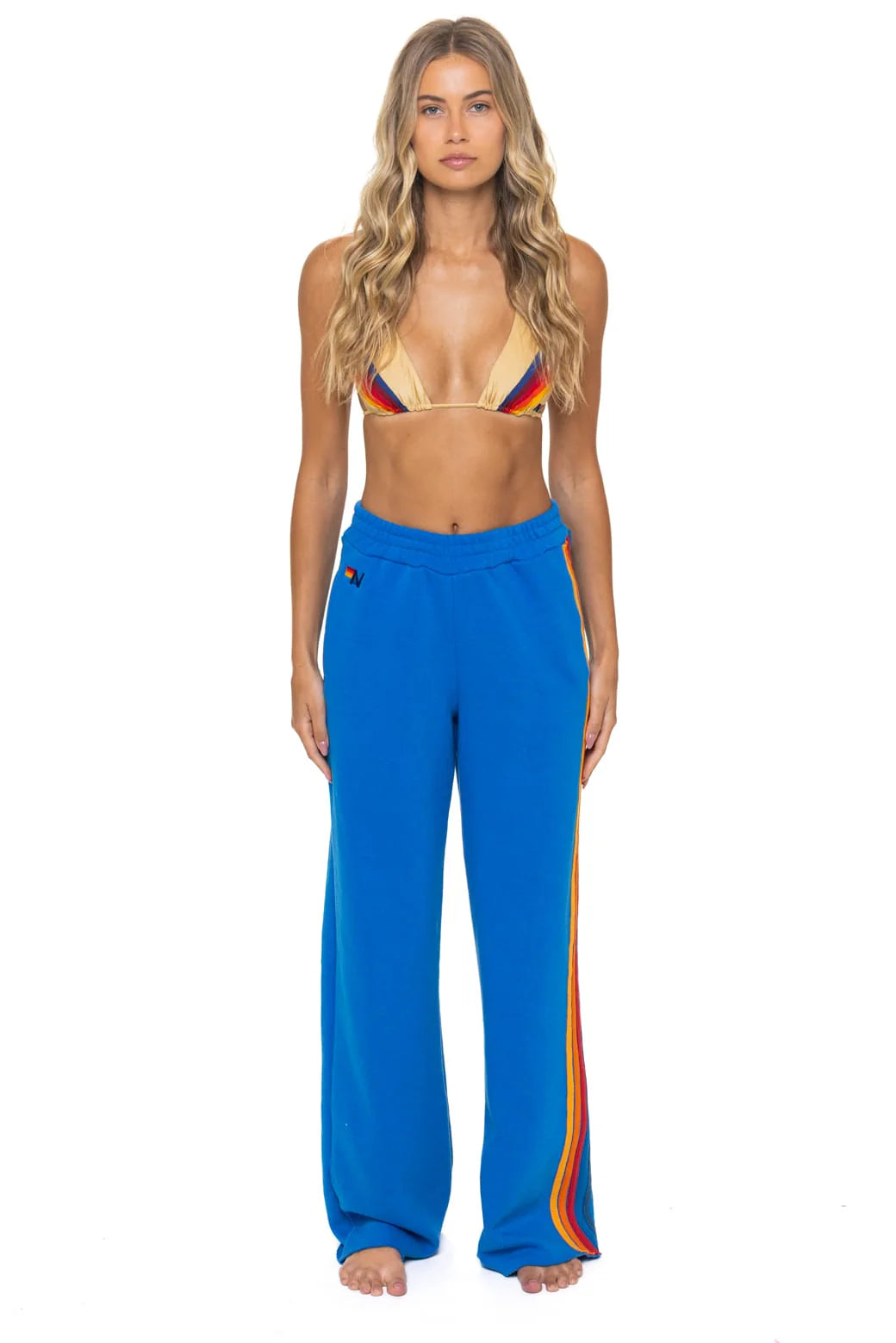 Wide Leg 5 Stripe - Ocean