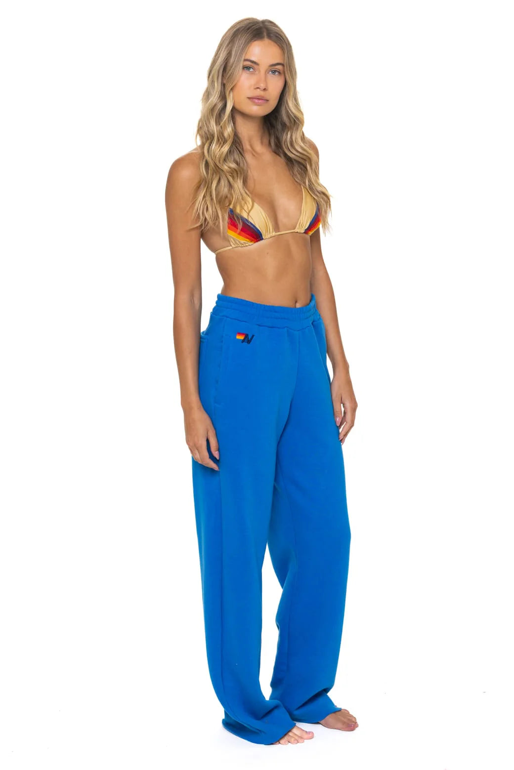 Wide Leg 5 Stripe - Ocean