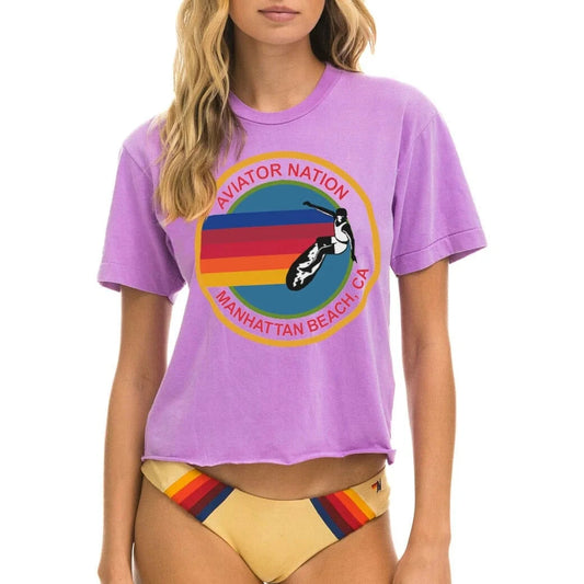 Signature Boyfriend Tee - Neon Purple