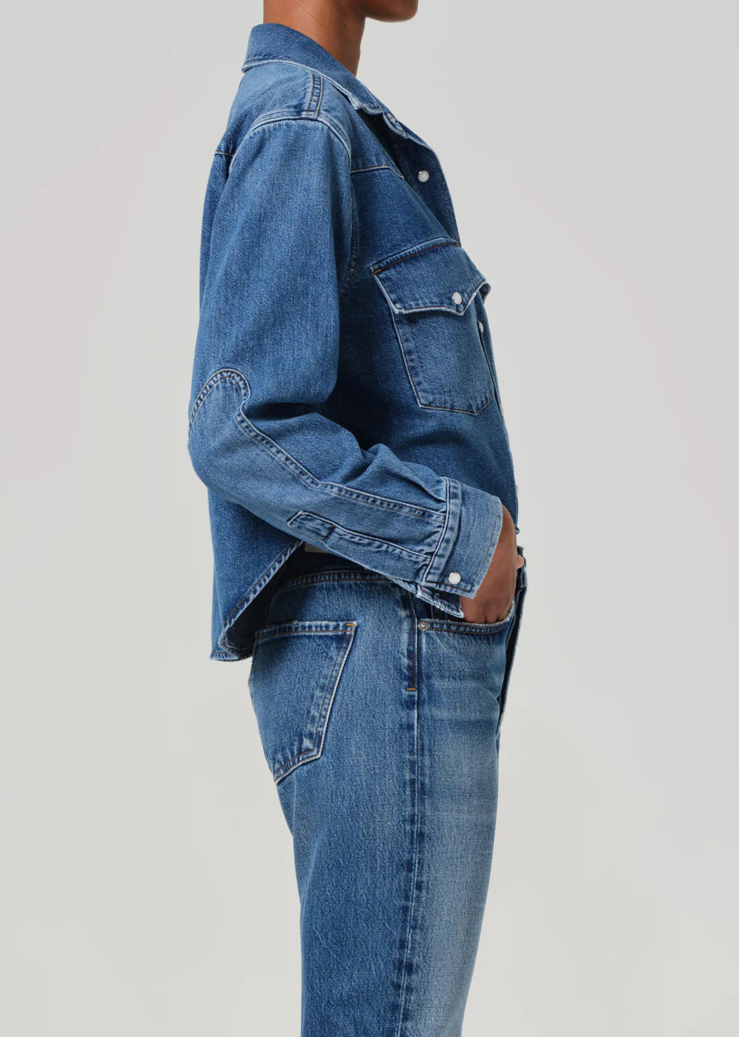 Cropped Western Shirt - Chaya