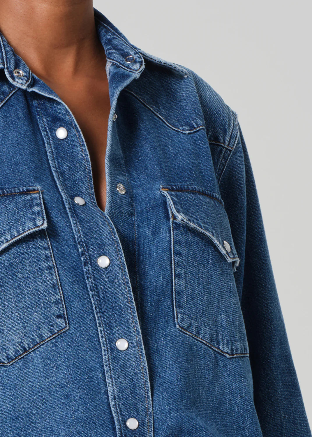 Cropped Western Shirt - Chaya