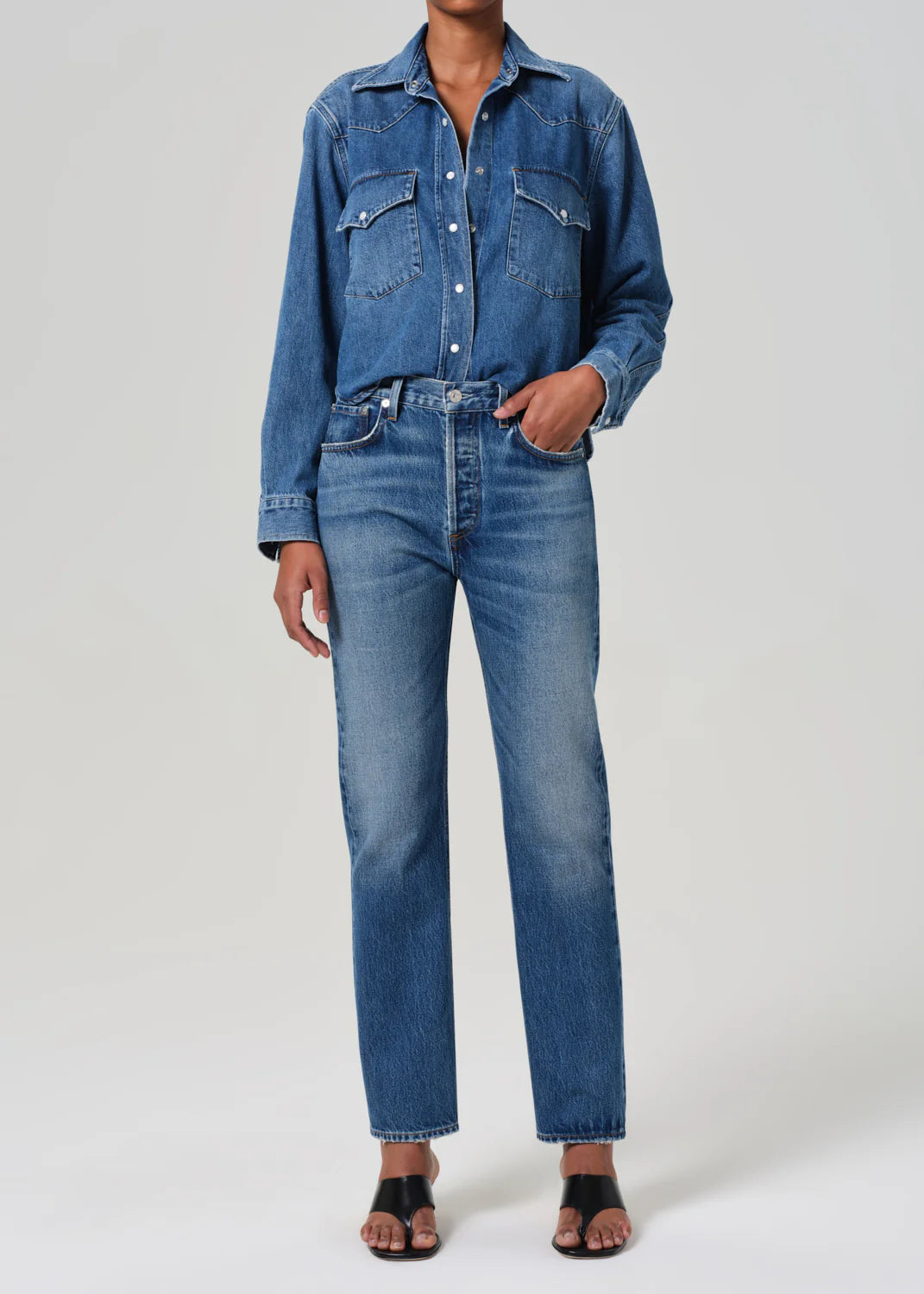 Cropped Western Shirt - Chaya