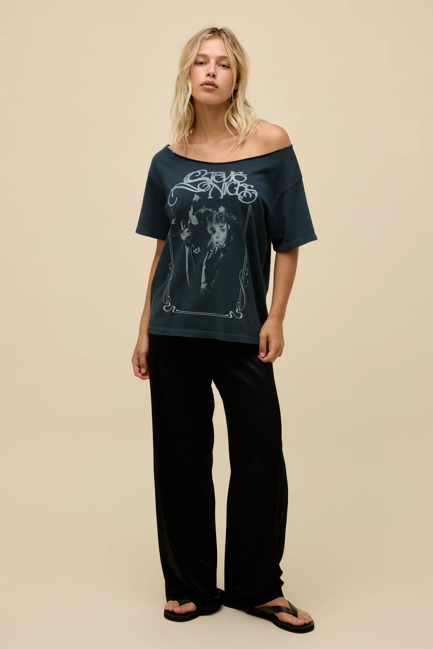 Stevie Nicks Off The Shoulder - Vintage Black