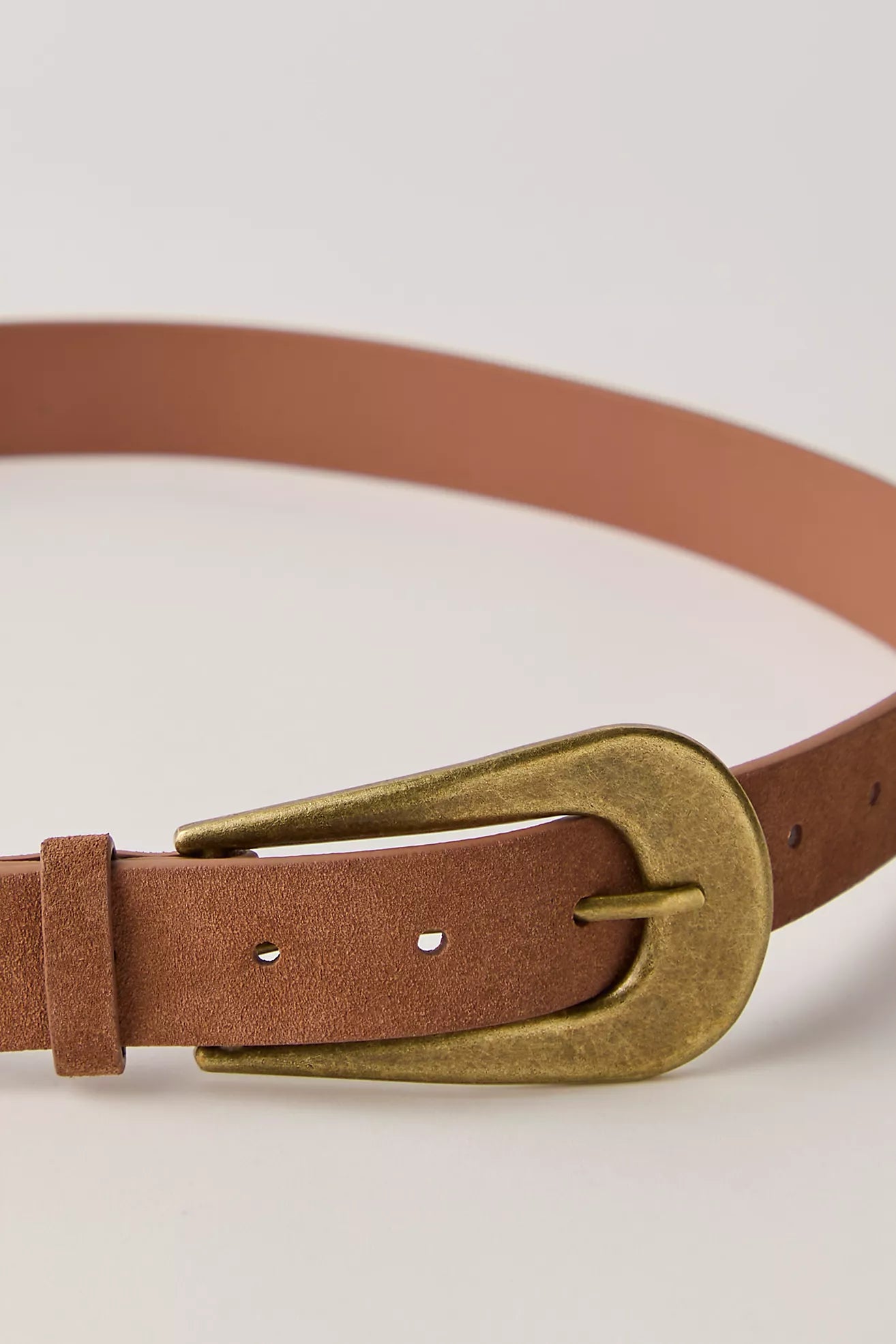 Cannon Suede Belt - Cognac