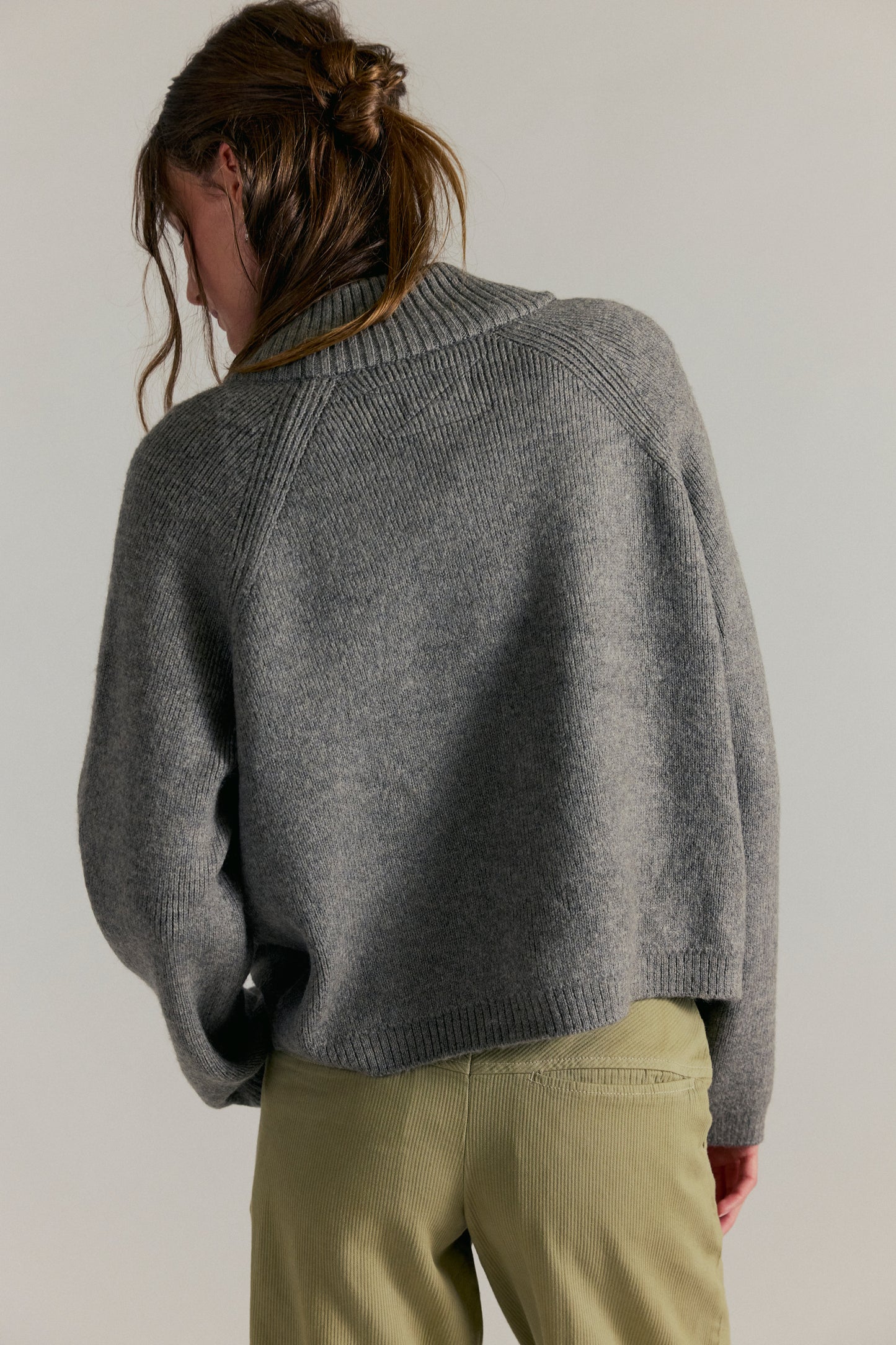 On It Half Zip - Cool Grey