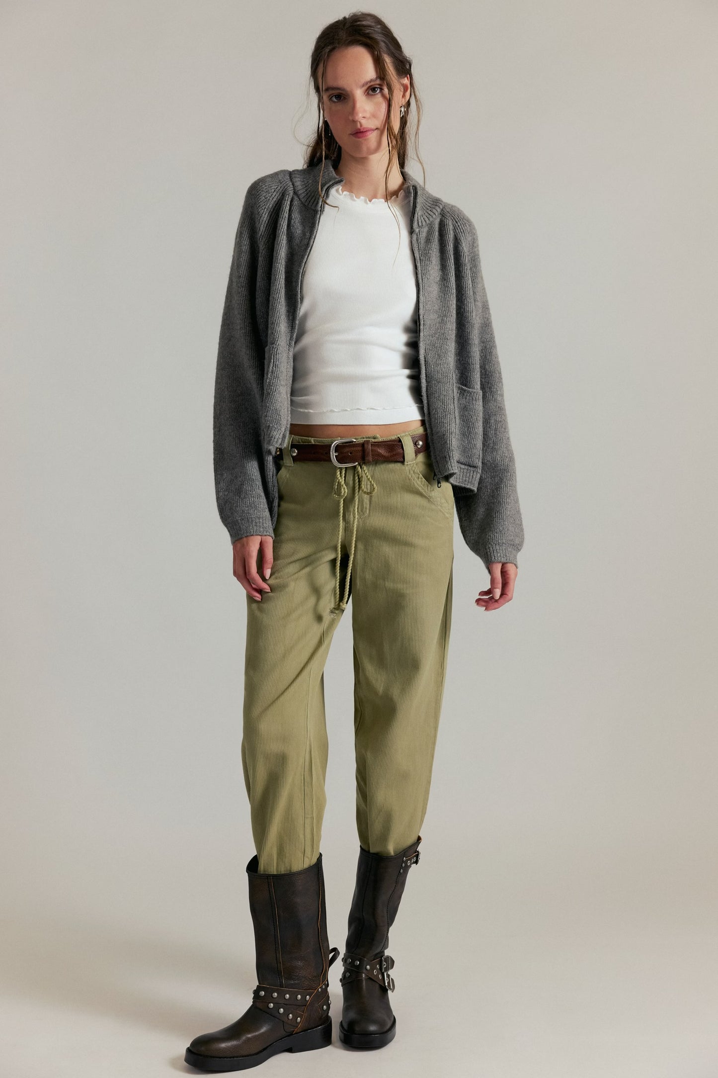 On It Half Zip - Cool Grey