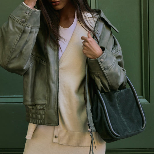 Barlow Bucket Bag - Dark Olive