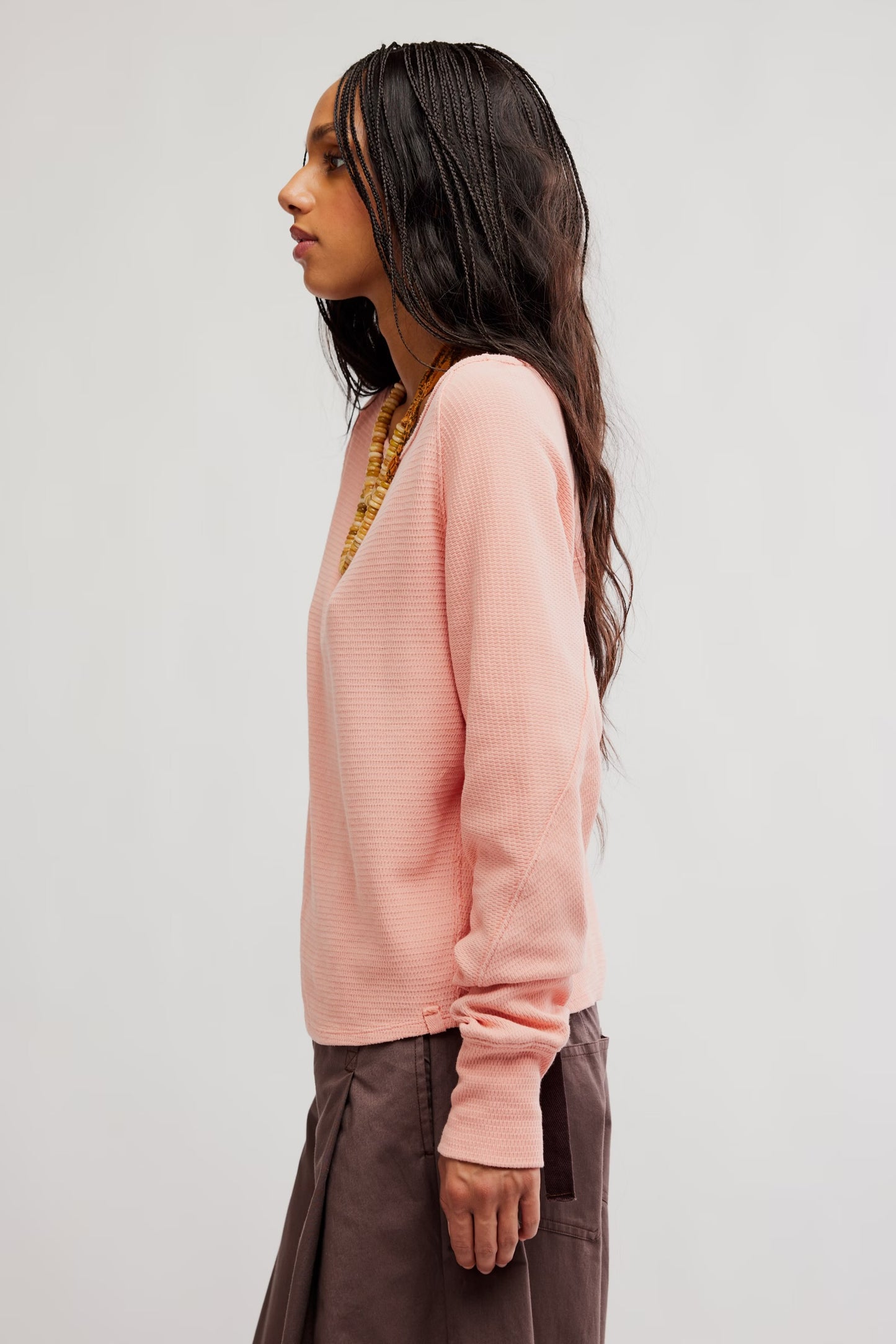Jess Long Sleeve - Coral Kiss