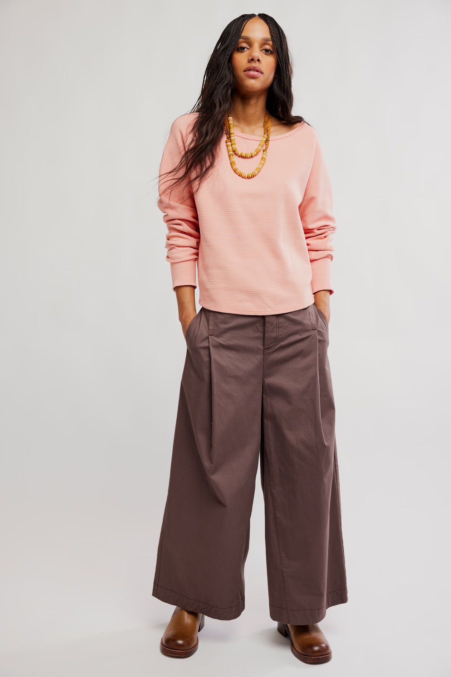Jess Long Sleeve - Coral Kiss