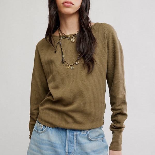 Jess Long Sleeve - Beech Leaves