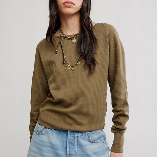 Jess Long Sleeve - Beech Leaves