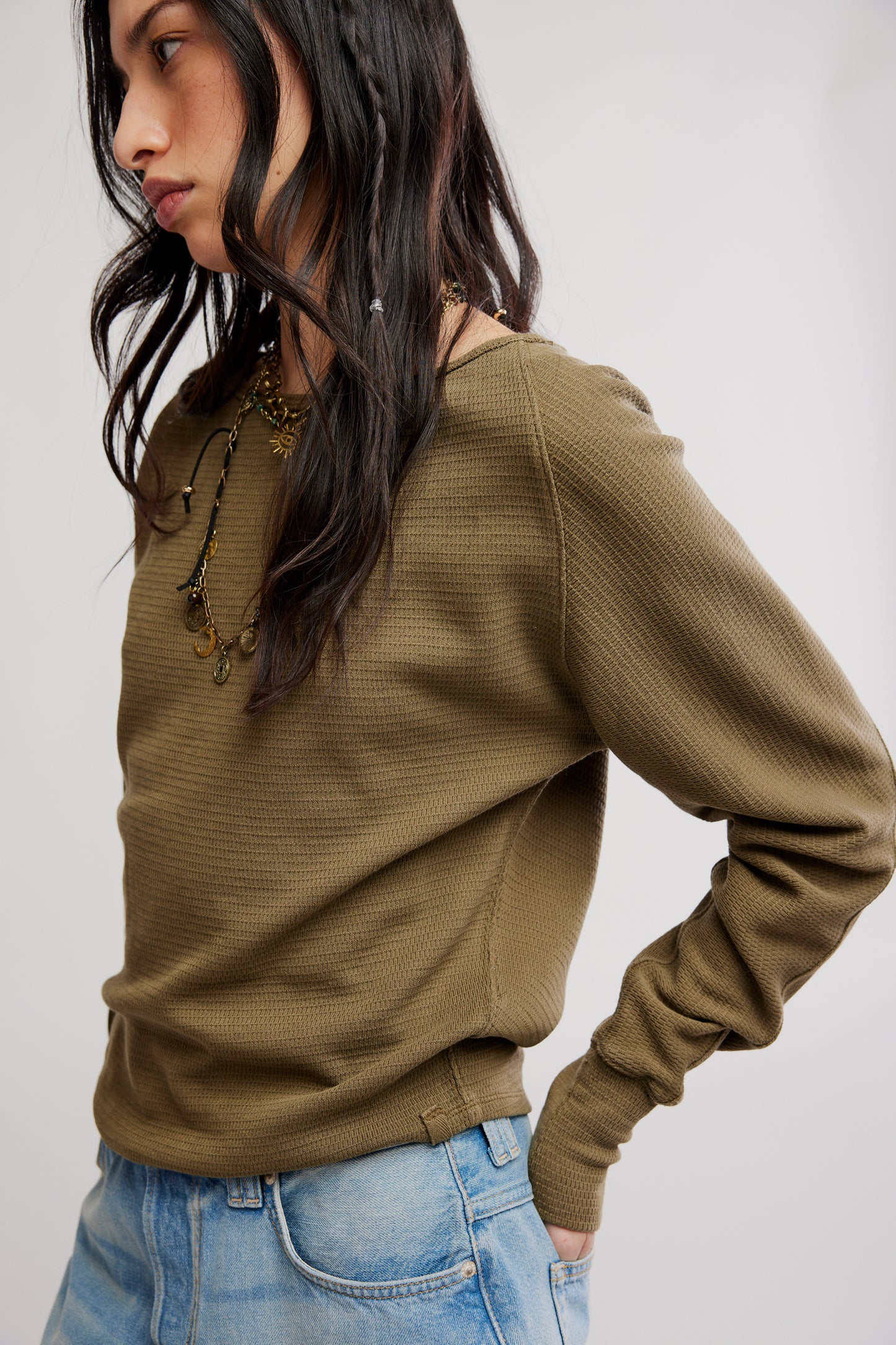 Jess Long Sleeve - Beech Leaves
