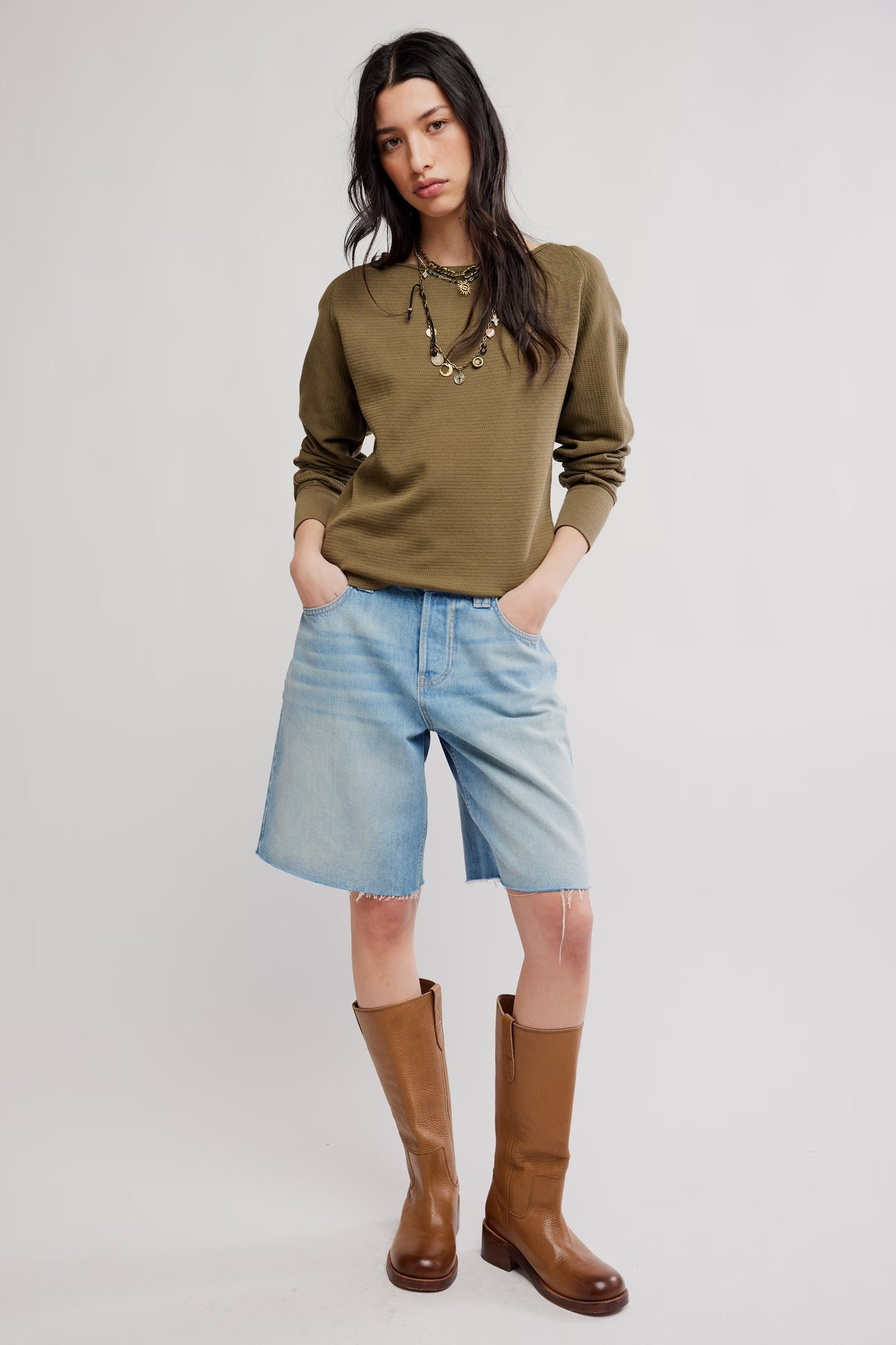 Jess Long Sleeve - Beech Leaves