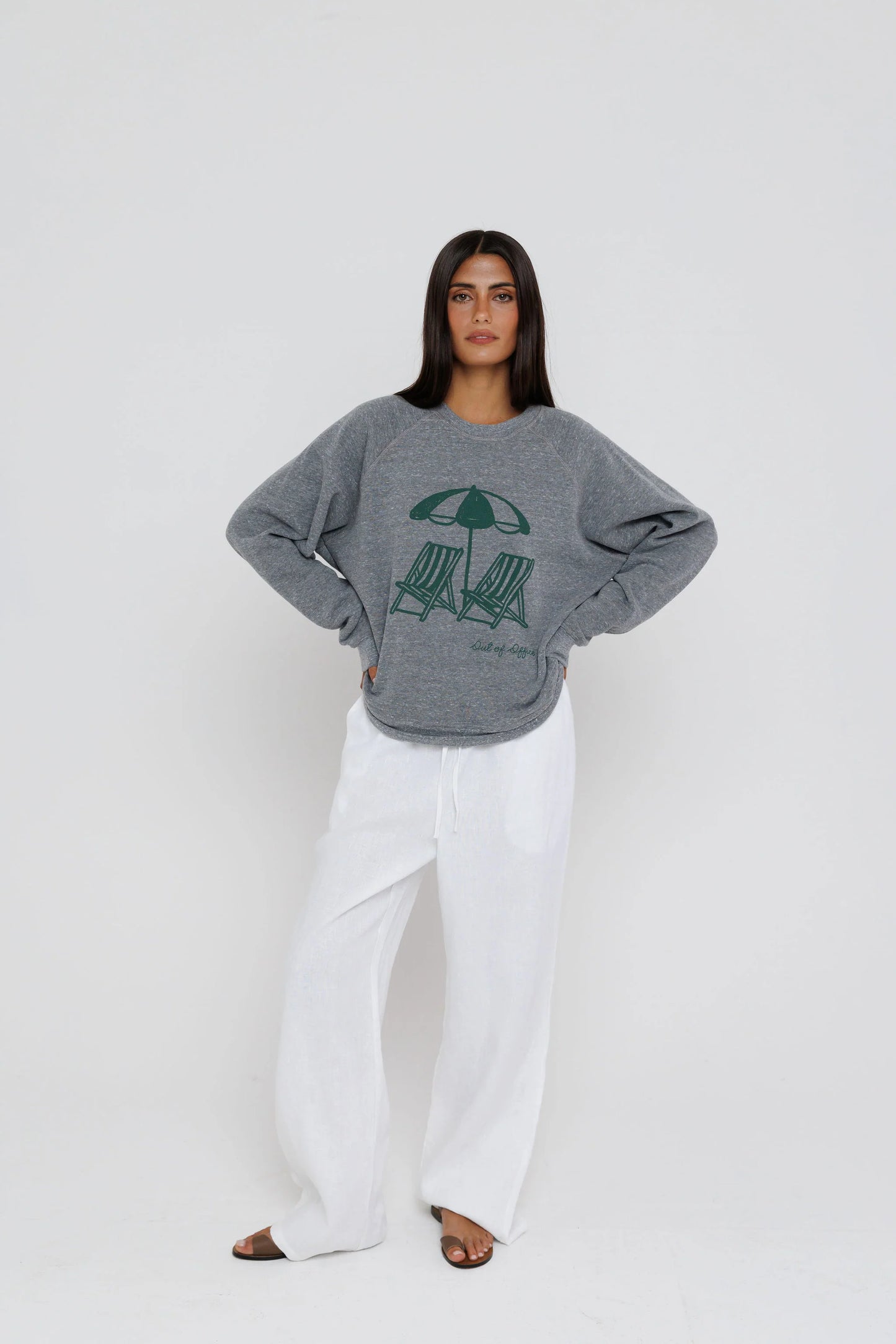 Out of Office Sweatshirt - Heather Grey