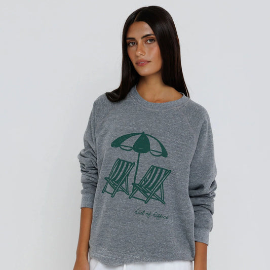 Out of Office Sweatshirt - Heather Grey