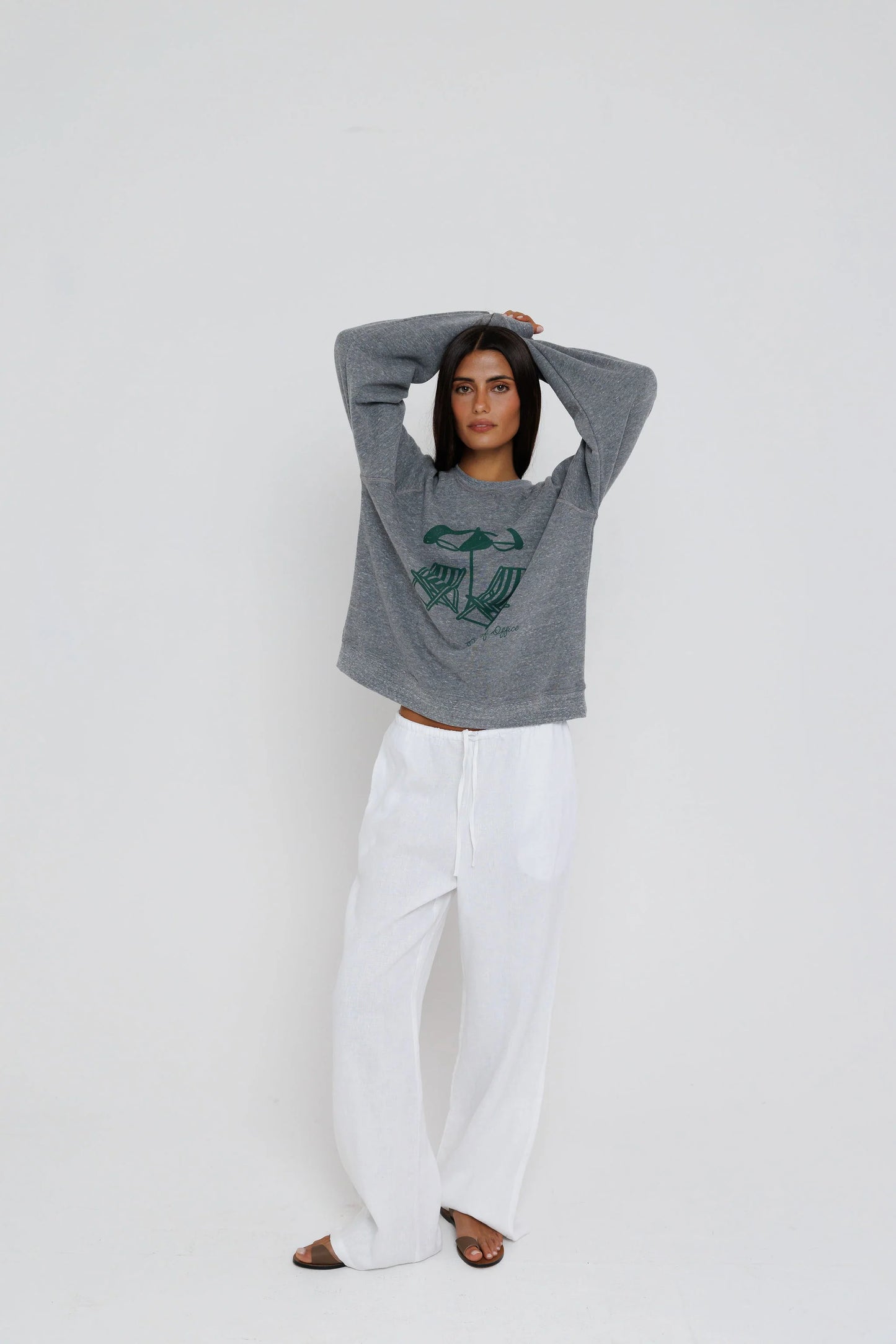 Out of Office Sweatshirt - Heather Grey