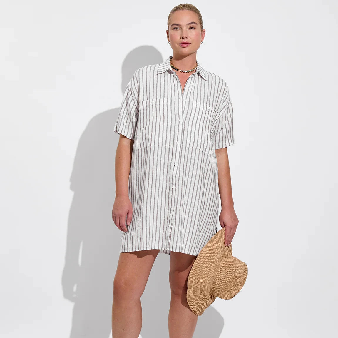 Getaway Mini Dress - Classic Stripe