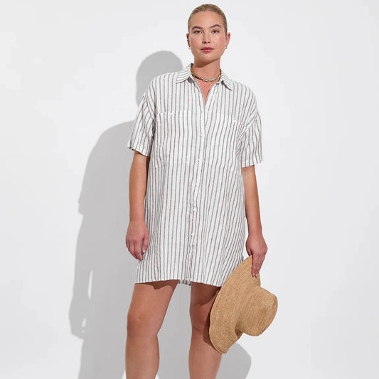 Getaway Mini Dress - Classic Stripe