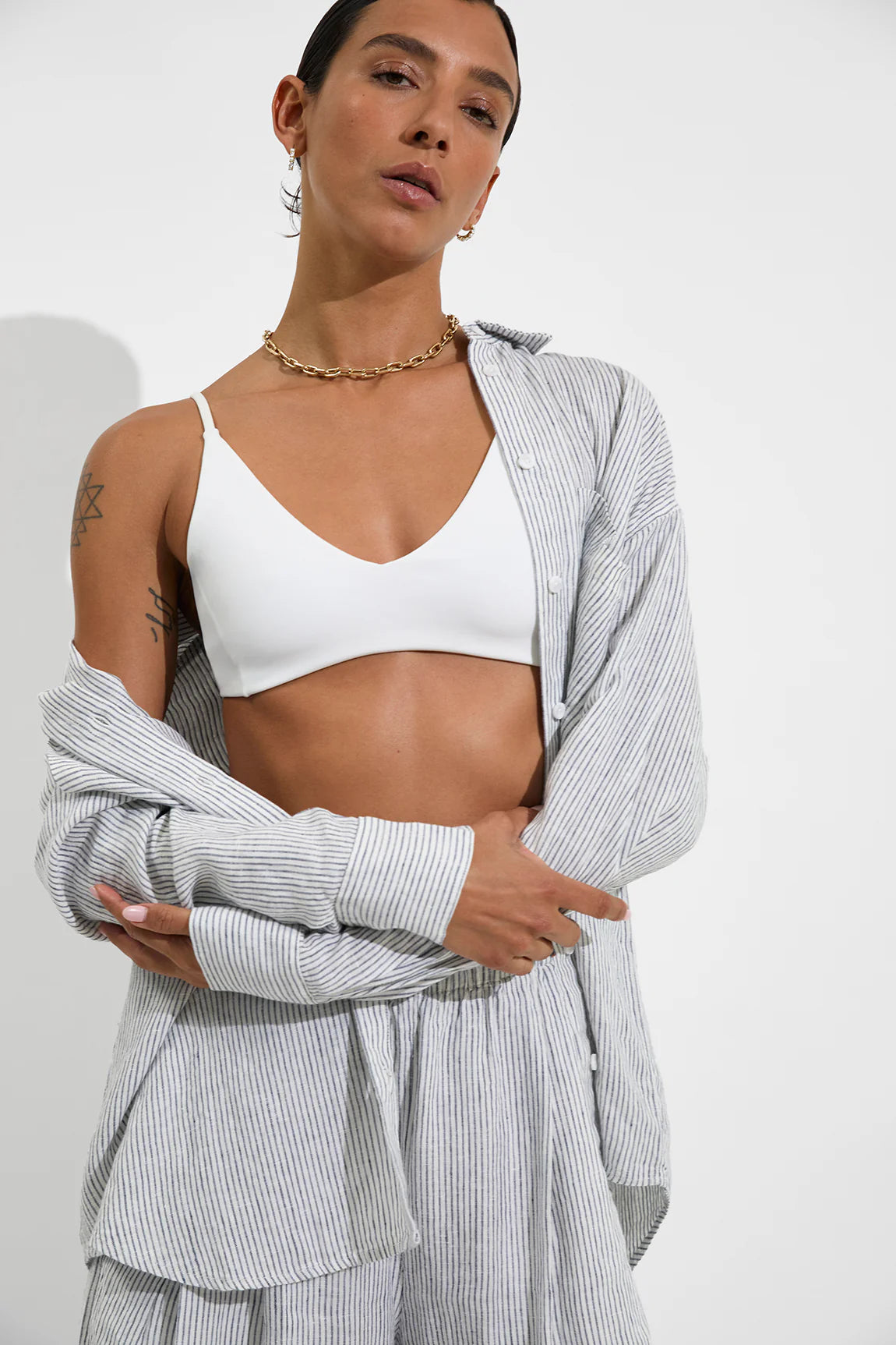Getaway Button Down - Coastal Stripe
