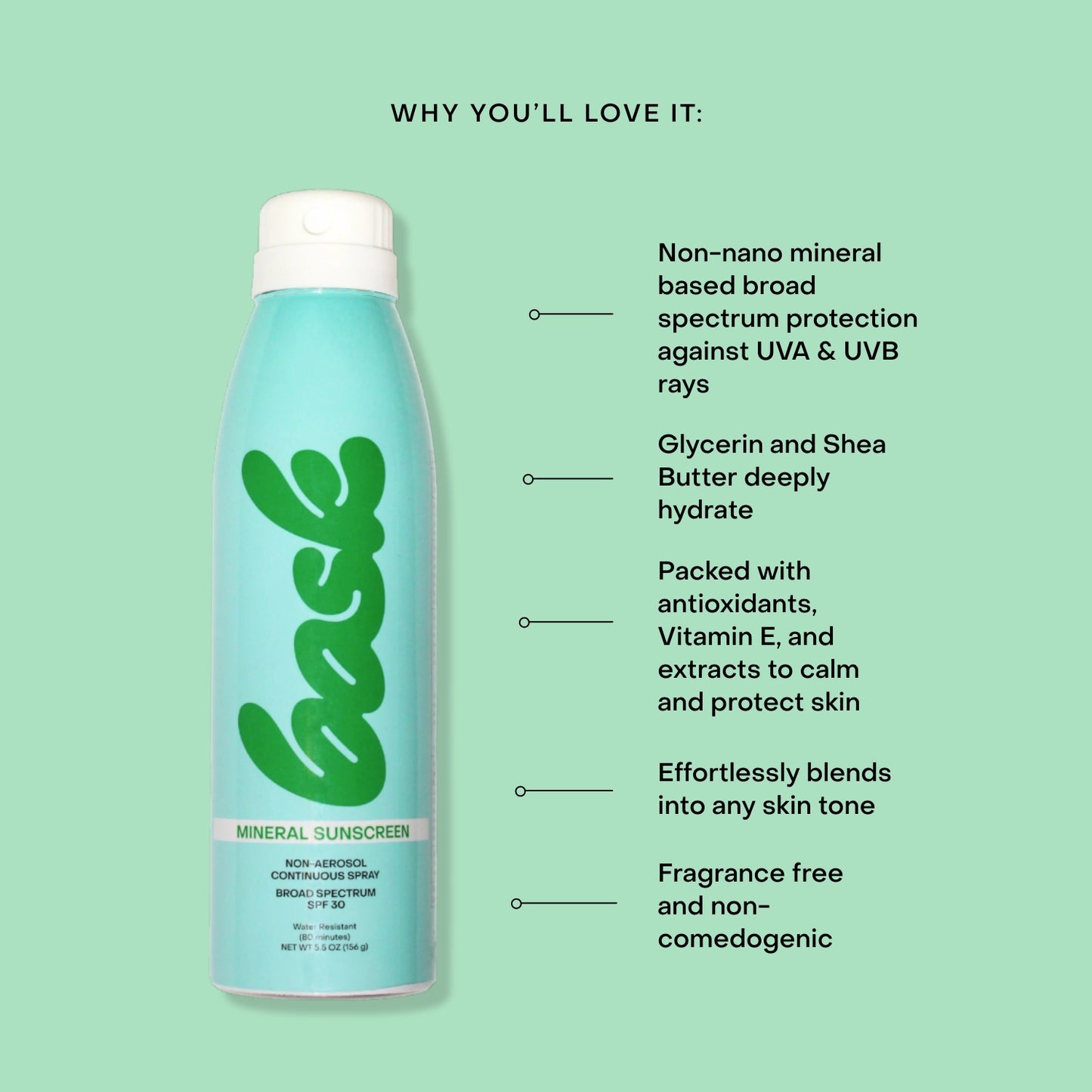 SPF 30 Mineral Fragrance Free Non-Aerosol Spray