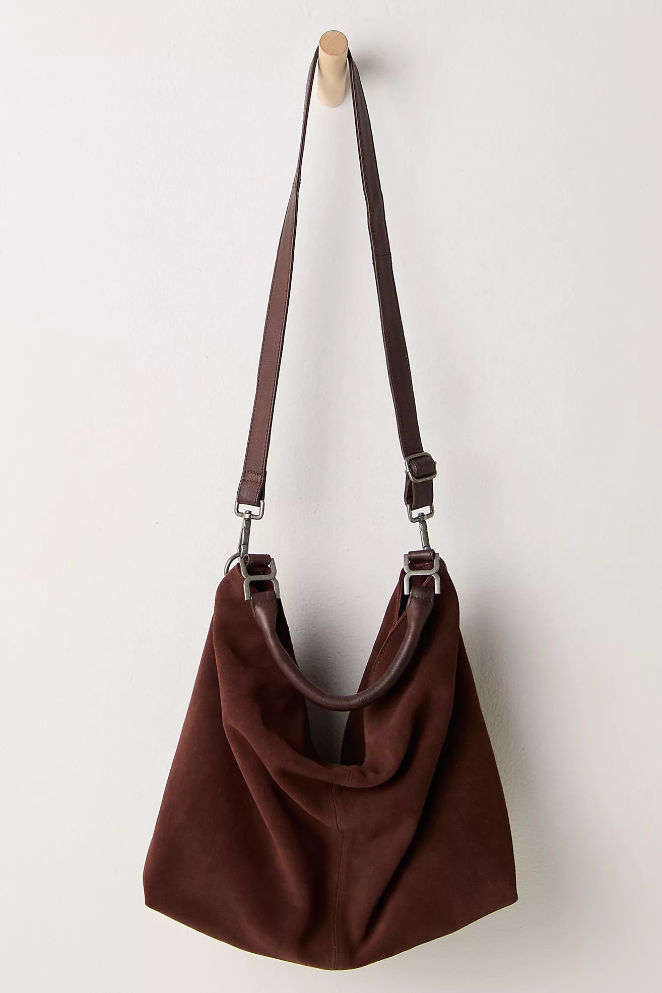 Suzie Suede Slouch Tote - Espresso