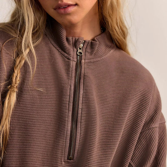 Celeste Quarter Zip - Mochachinno