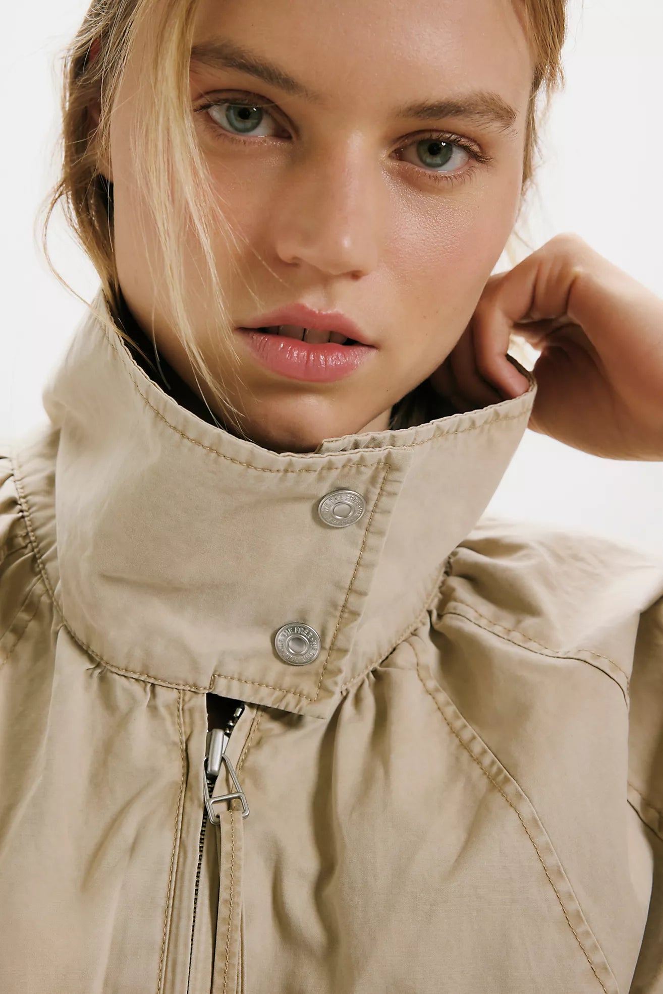 Chelsea Funnel Neck Jacket - Oatmeal