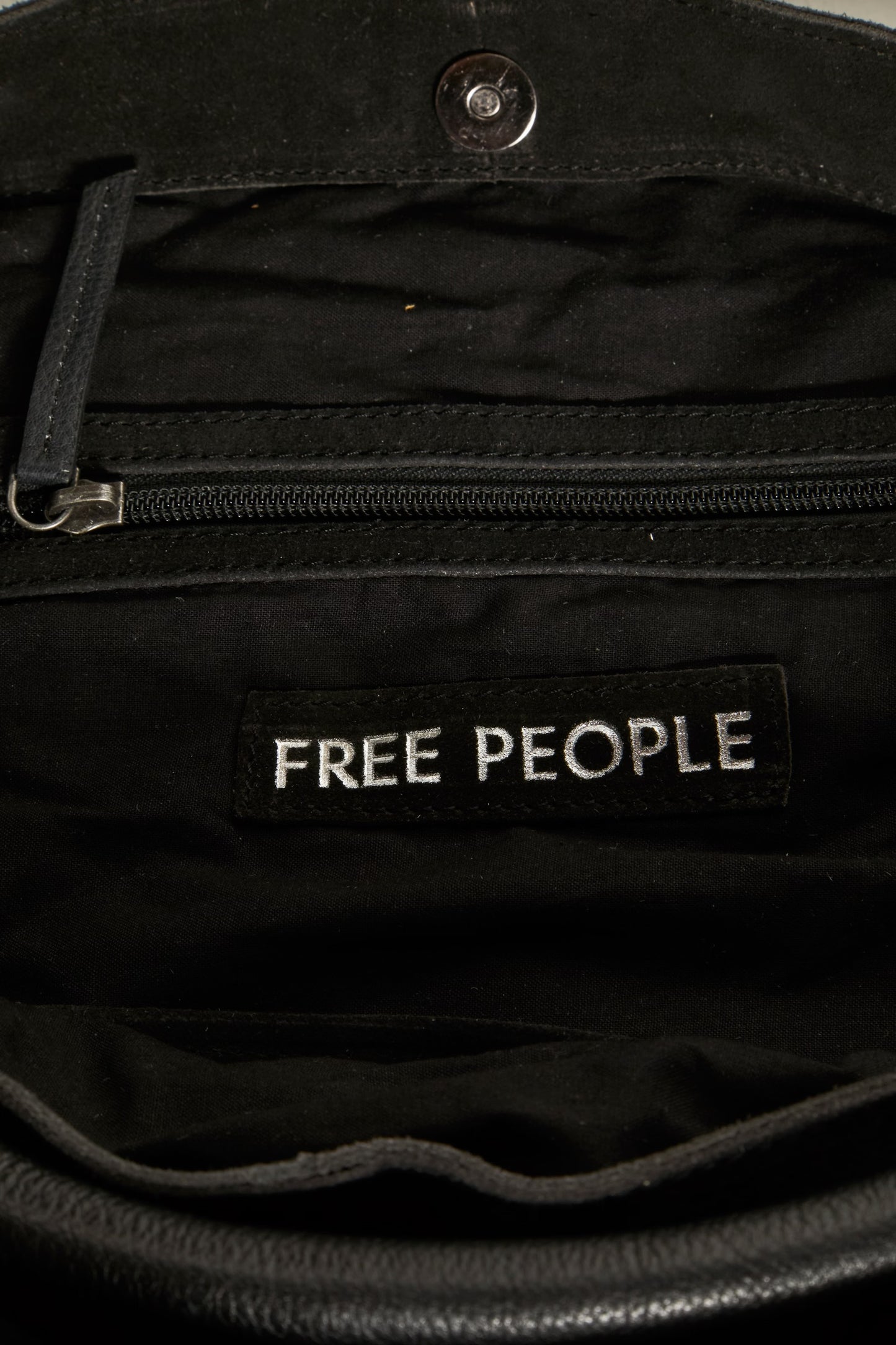 Suzie Suede Slouch Tote - Black