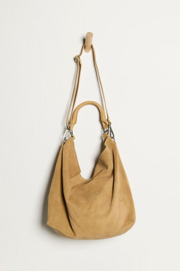 Suzie Suede Slouch Tote - Harvest Gold