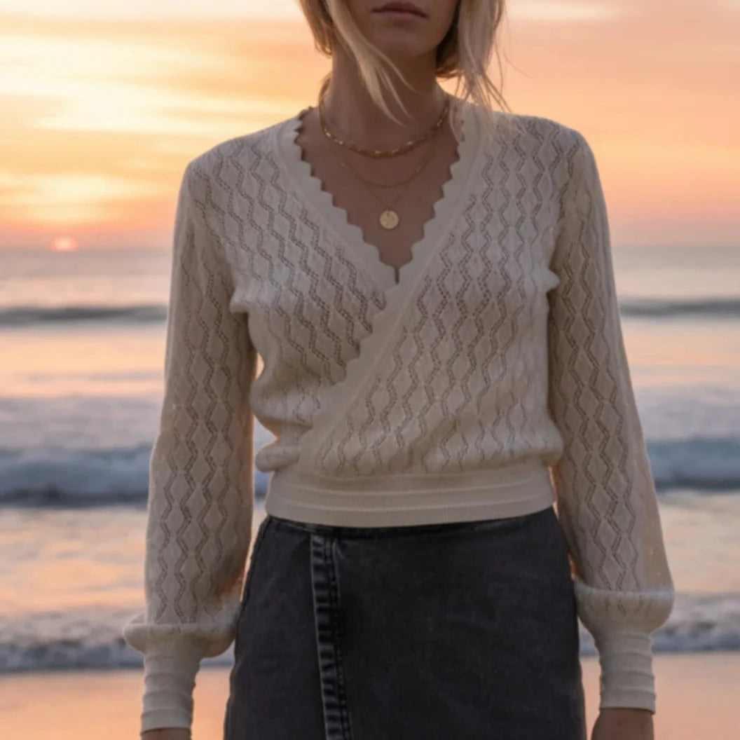 Chloe Wrap - Ecru