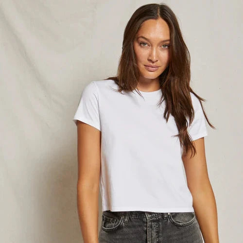 Springsteen Baby Tee - White