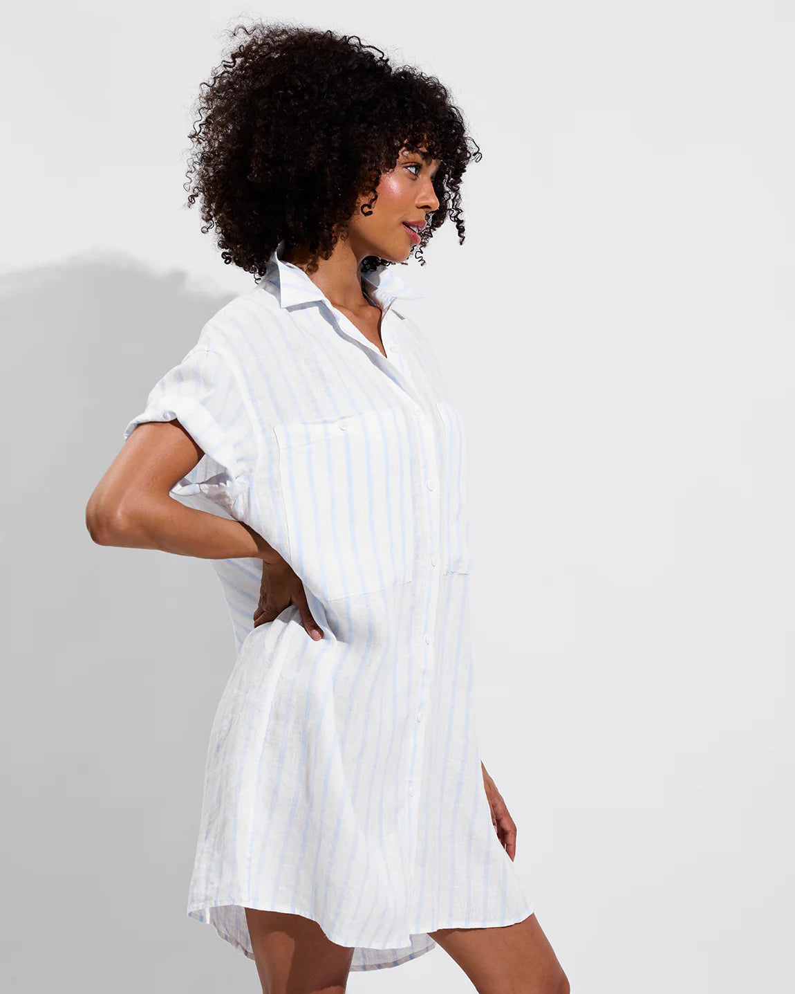 Getaway Mini Dress - Daybreak Stripe