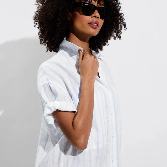 Getaway Mini Dress - Daybreak Stripe
